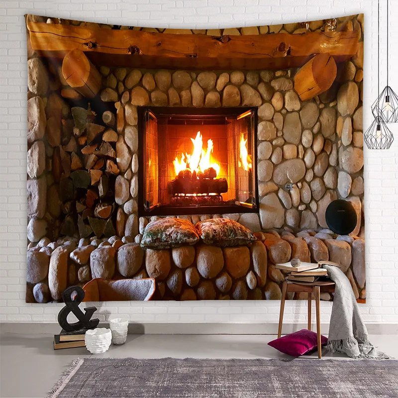 1pc Tapestry Home Background Cloth Ins Storm West Asia Decoration Hanging Cloth European and American Landscape Tapestry
