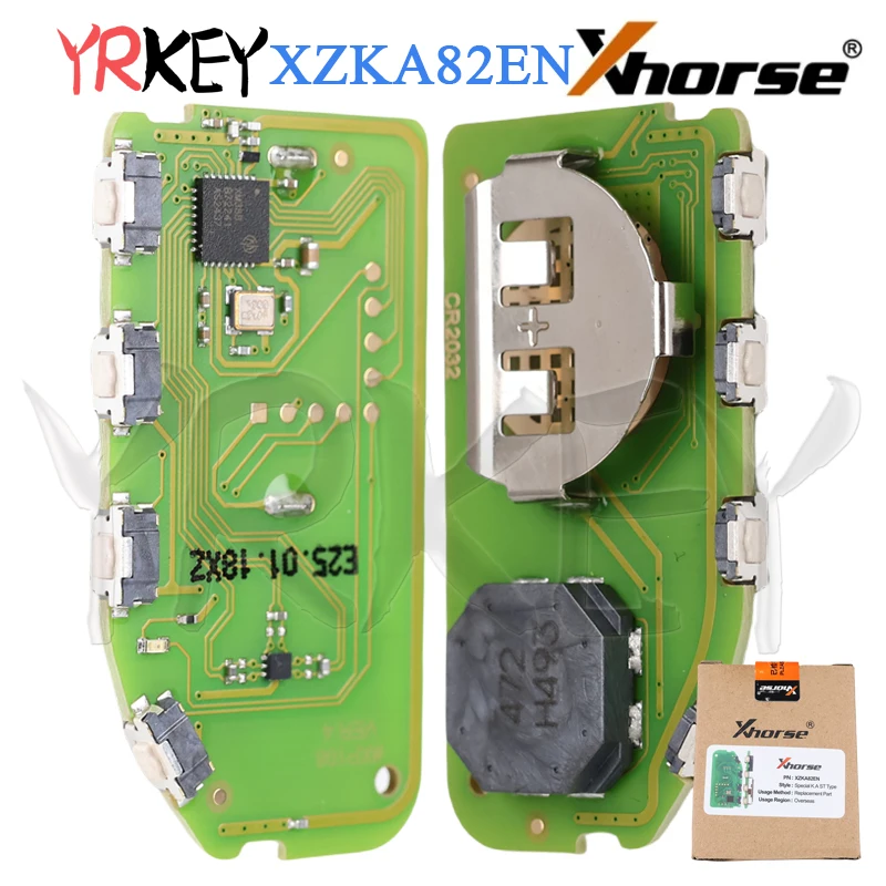 

VVDI Global Version PCB For Kia Hyundai Xhorse XZKA82EN Proximity Universal Circuit Board 4 Buttons Side Smart Car Remote Key