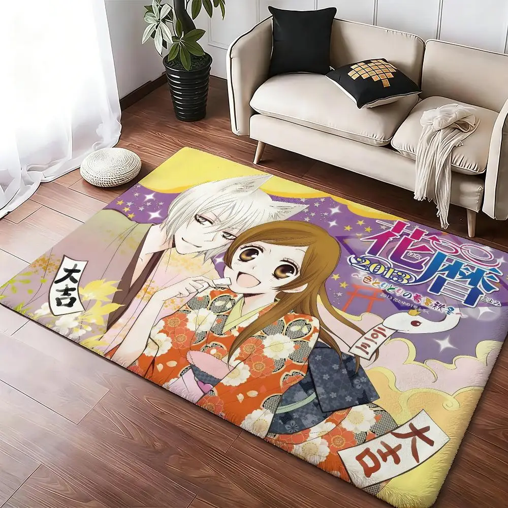 Kamisama Kiss Floor Mat Soft Thickened Absorbent Non-Slip Bedroom Living Room Door Mat Home Decor Flannel Rugs