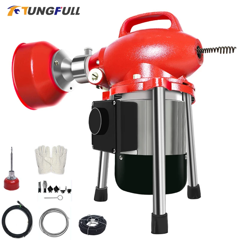 1200W/2200W Pipe dredging machine Electric Pipe Dredging Sewer Tools Professional Clear Toilet Blockage Drain Cleaning Machine