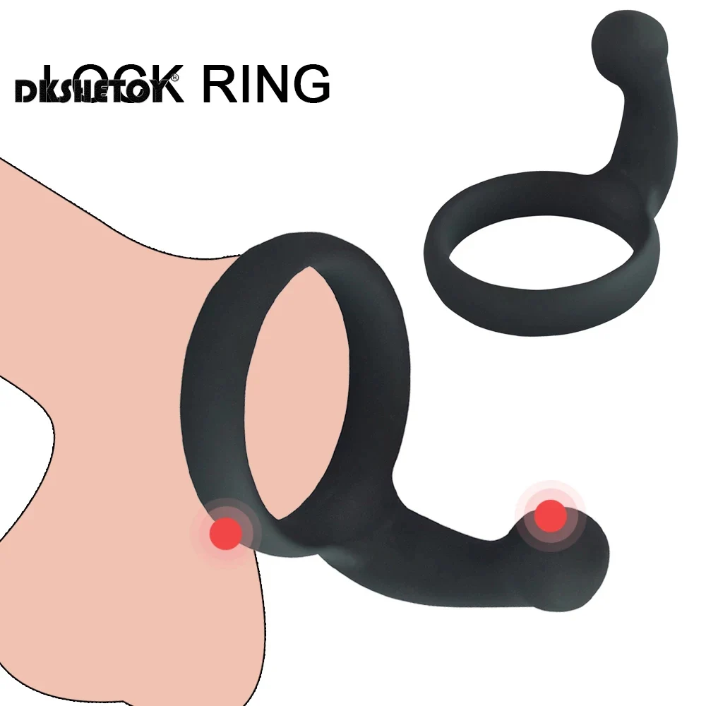 Prostate Massage Penis Ring Sex Toys for Men Delay Ejaculation Long Lasting Sperm cockrings Silicone sleeve cock for adults 18+