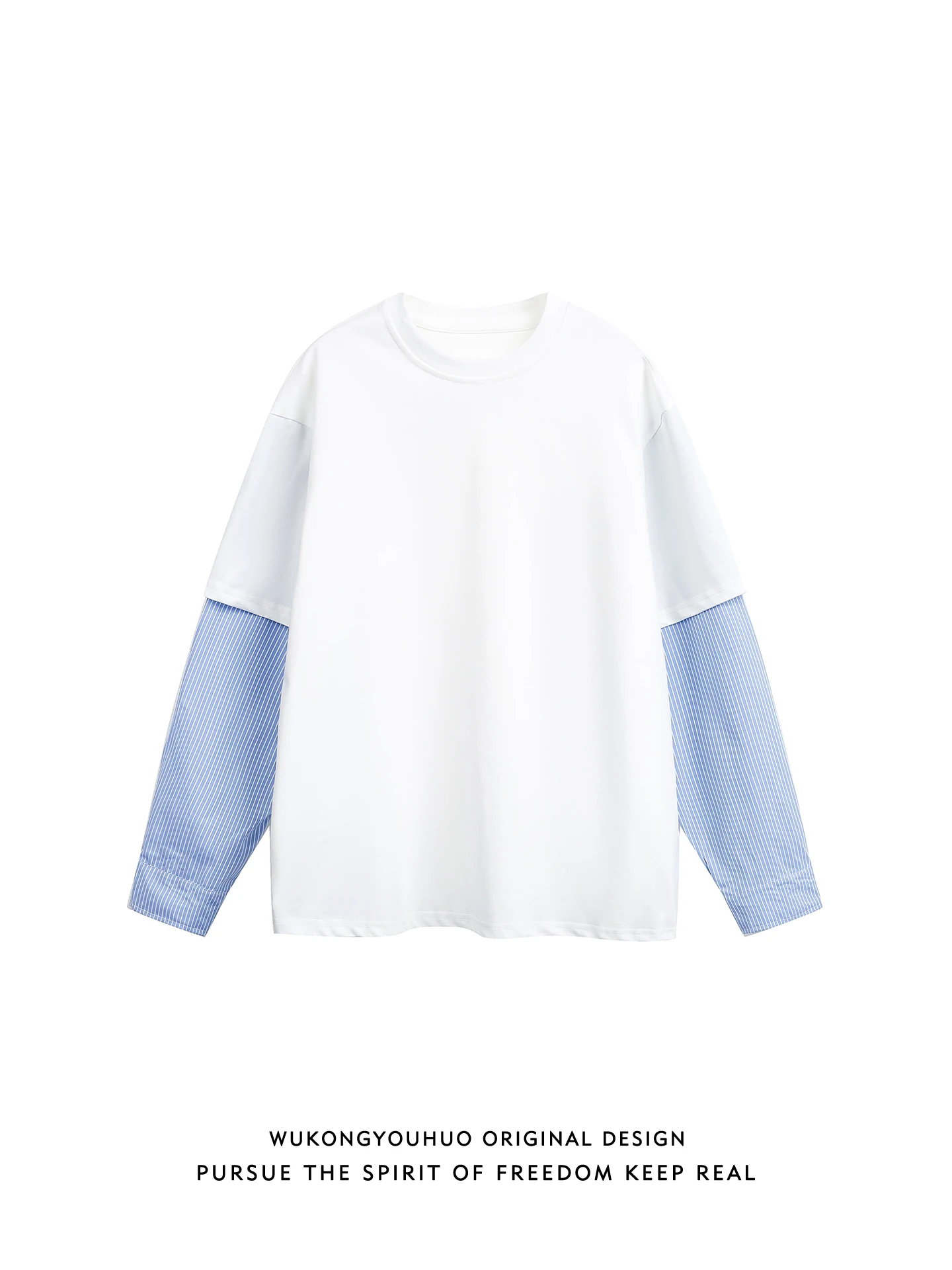 

Ретро-футболка в полоску с длинным рукавом, мужская свободная футболка для пар, универсальный топ для весны, молодежный тренд, весна 2026, повседневная одежда