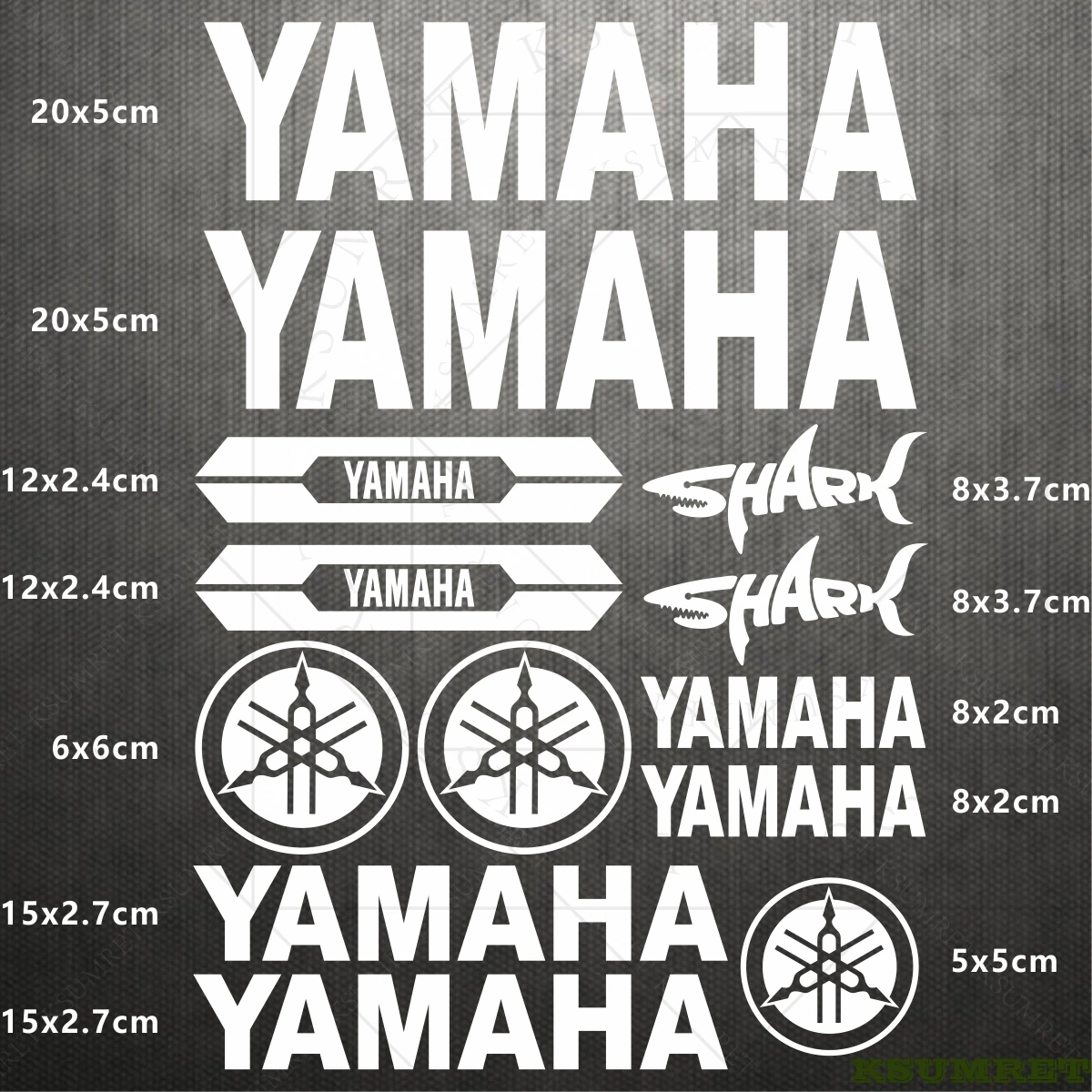 Yamaha Sticker Logo Motorcycle Stickers Helmet Reflective Vinyl Decal Kit