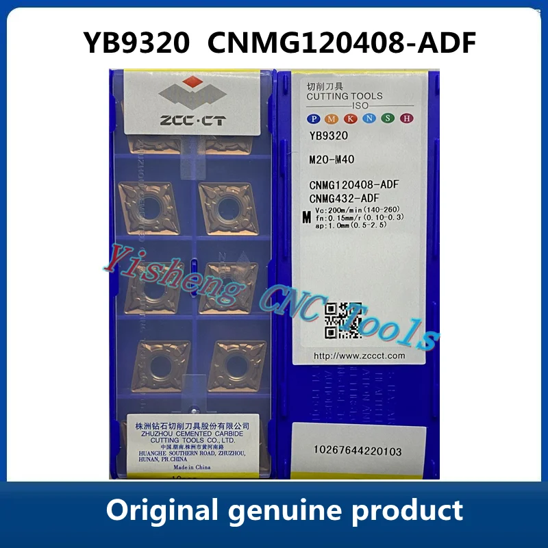 Original genuine product ZCC CT CNMG YB6315 CNMG120408-ADF YB9320 CNMG120408 CNC Turning Tool Lathe Cutter Tools