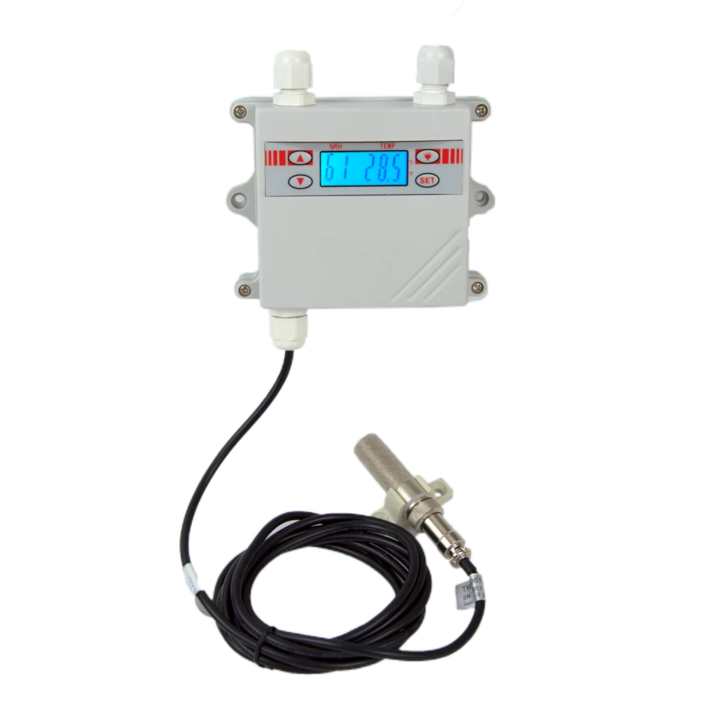 HVAC Industrial 4-20 mA Output Split wall mounting LCD Display temperature Humidity transmitter