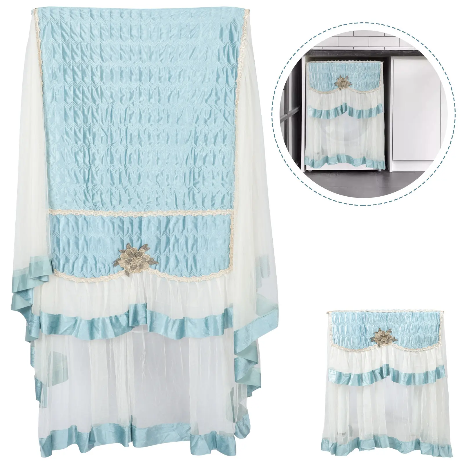 

Универсальный чехол для стиральной машины, сверхпрочный, моющийся, пылезащитный, для барабанных стиральных машин и сушилок, декоративный, износостойкий, для дома