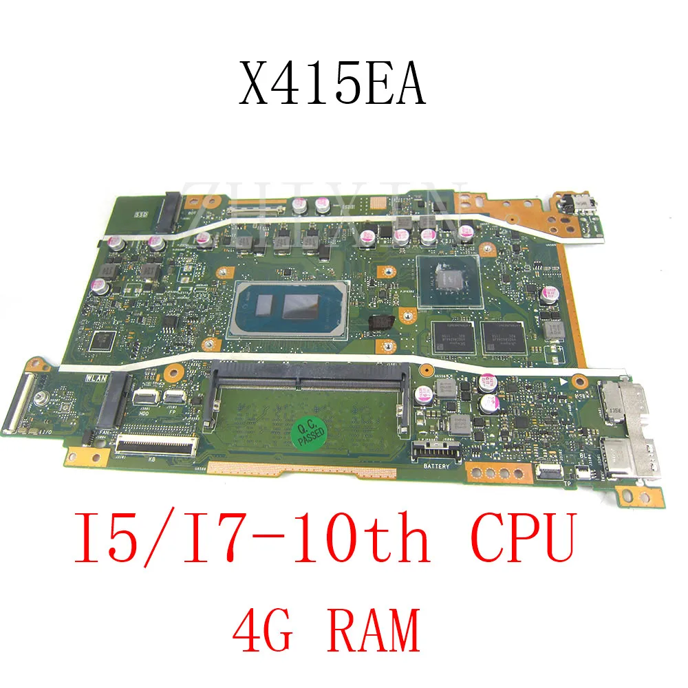 For ASUS X415EA X415EP X415EQ X415E A415E F415E Laptop Motherboard With I5 i7 10th Gen CPU X415EA mainboard 100% Test