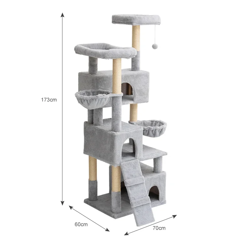 Best Seller Cat Climber Tower Sisal Material Cat Tree Tower for Climbing