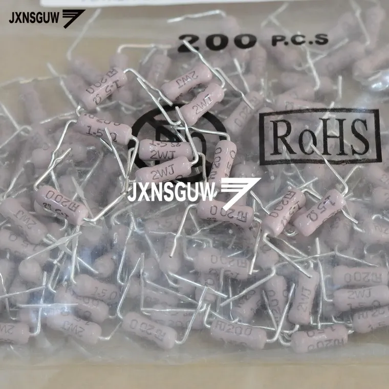 

10PCS FUTABA 5% 2W1.5R 4.2X11MM Metal oxide film resistor 2W 1.5R Fever resistance 2W1.5ohm 1.5Ω free shipping