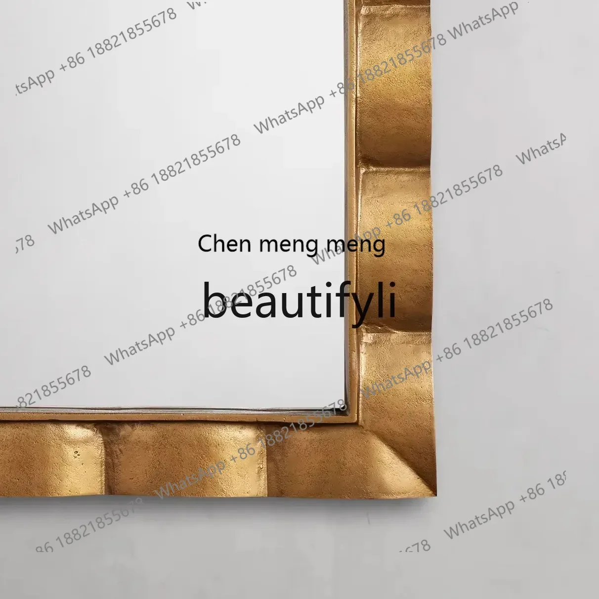 D06 American retro full-length mirror bedroom wavy full-length mirror wall-mounted porch floor-to-ceiling mirror view 4