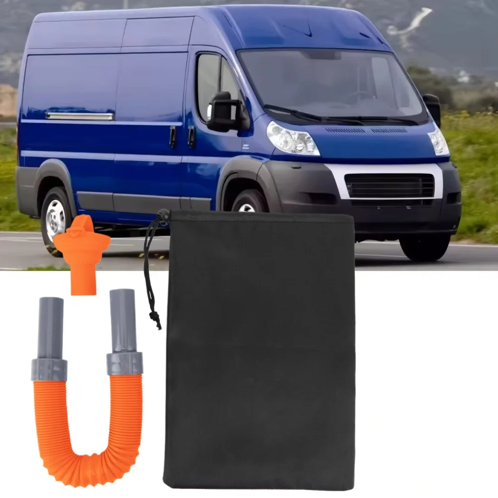 

A Set Camping Water Fill Up Hose Camping Bucket Water Inlet Pipe Collapsible Fill Up Hose Hiking Equipment RV Accessories