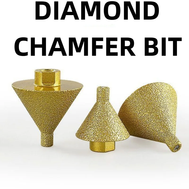 M14 diamant chanfrein maïs foret trou élargi biseautage outils de meulage 50mm pour granit marbre carrelage pierre coupe cône sculpter