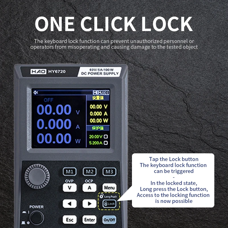 Switch adjustable DC stabilized power supply, constant voltage and constant current programmable stabilized power supply