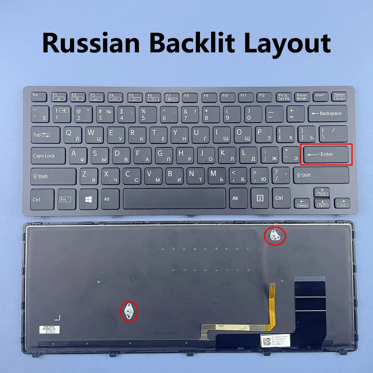 Russische Laptop-Tastatur mit Hintergrundbeleuchtung für Sony SVF14N Vaio, passend für 14N SVF14N100C SVF14N13CXB SVF14N21CXB Serie RU-Layout