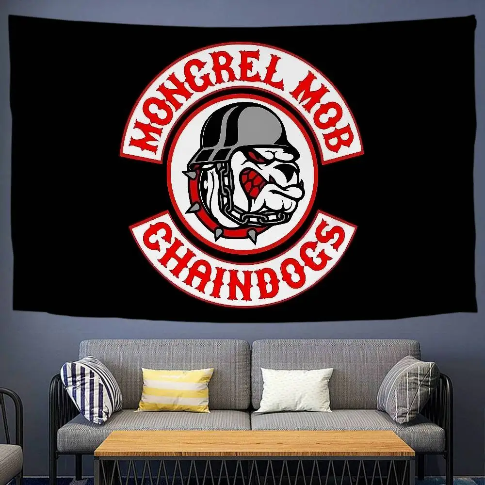 M-Mongrel الغوغاء مطبوعة كبيرة قماش مزخرف جداري الهندي بوذا الجدار الديكور السحر البوهيمي الهبي جدار ديكور فني