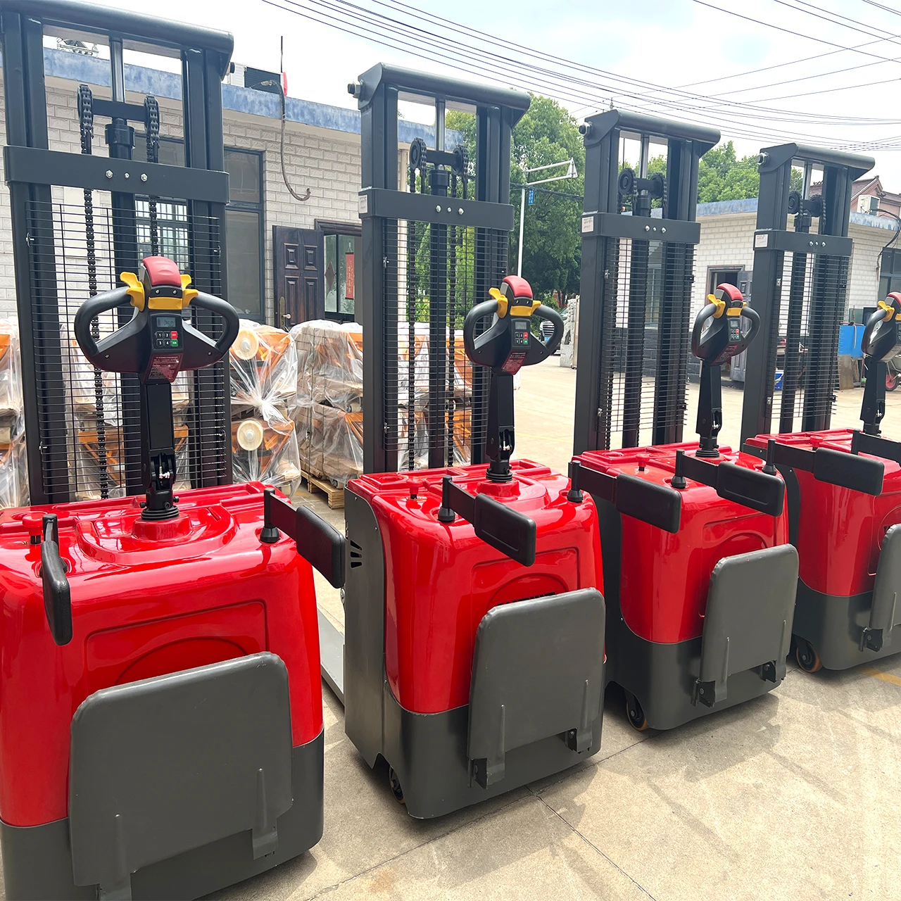 Lifting 1000kgs 2Ton Portable Forklift Electric Stacker with 1300mm Lifting Height Hot Sale Pallet Stacker