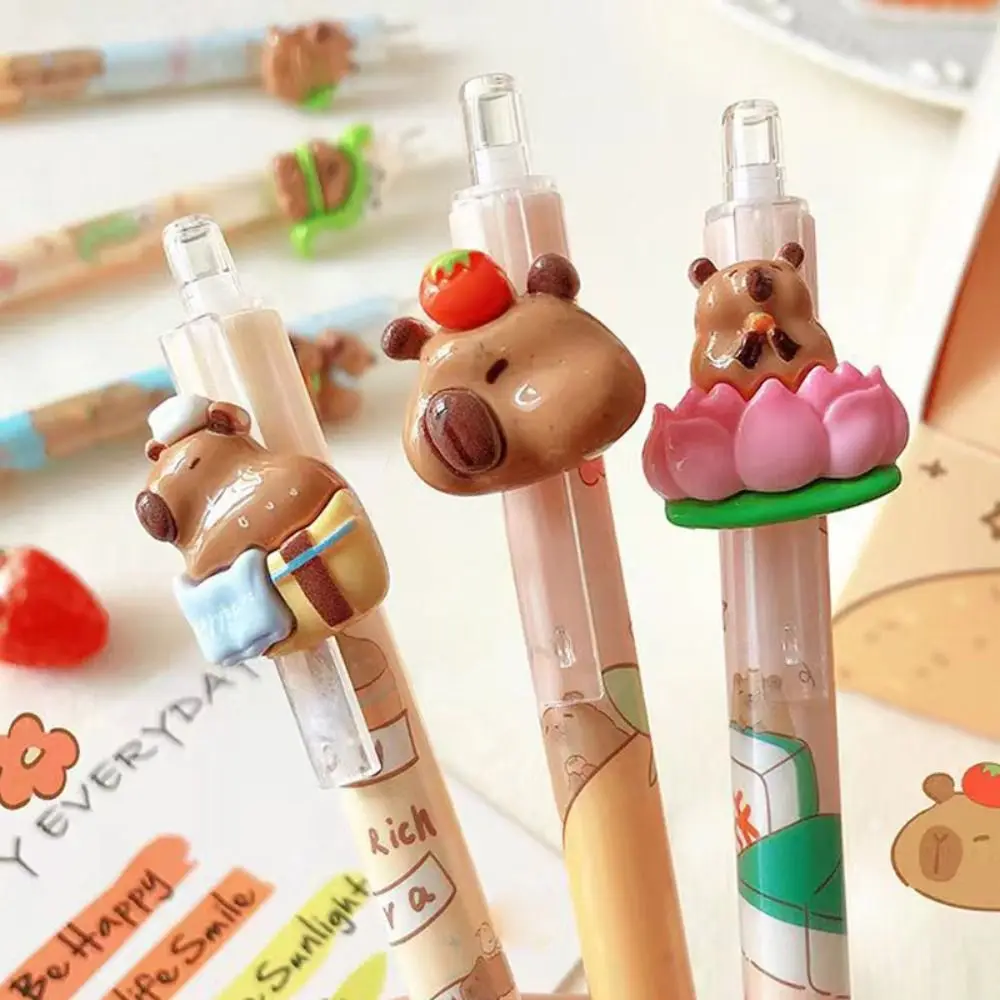 0.5mm Kawaii Capybara Mechanical Pencil Cartoon Pencils School Office Season Gift Children Sketching Writing Pencils Constantly