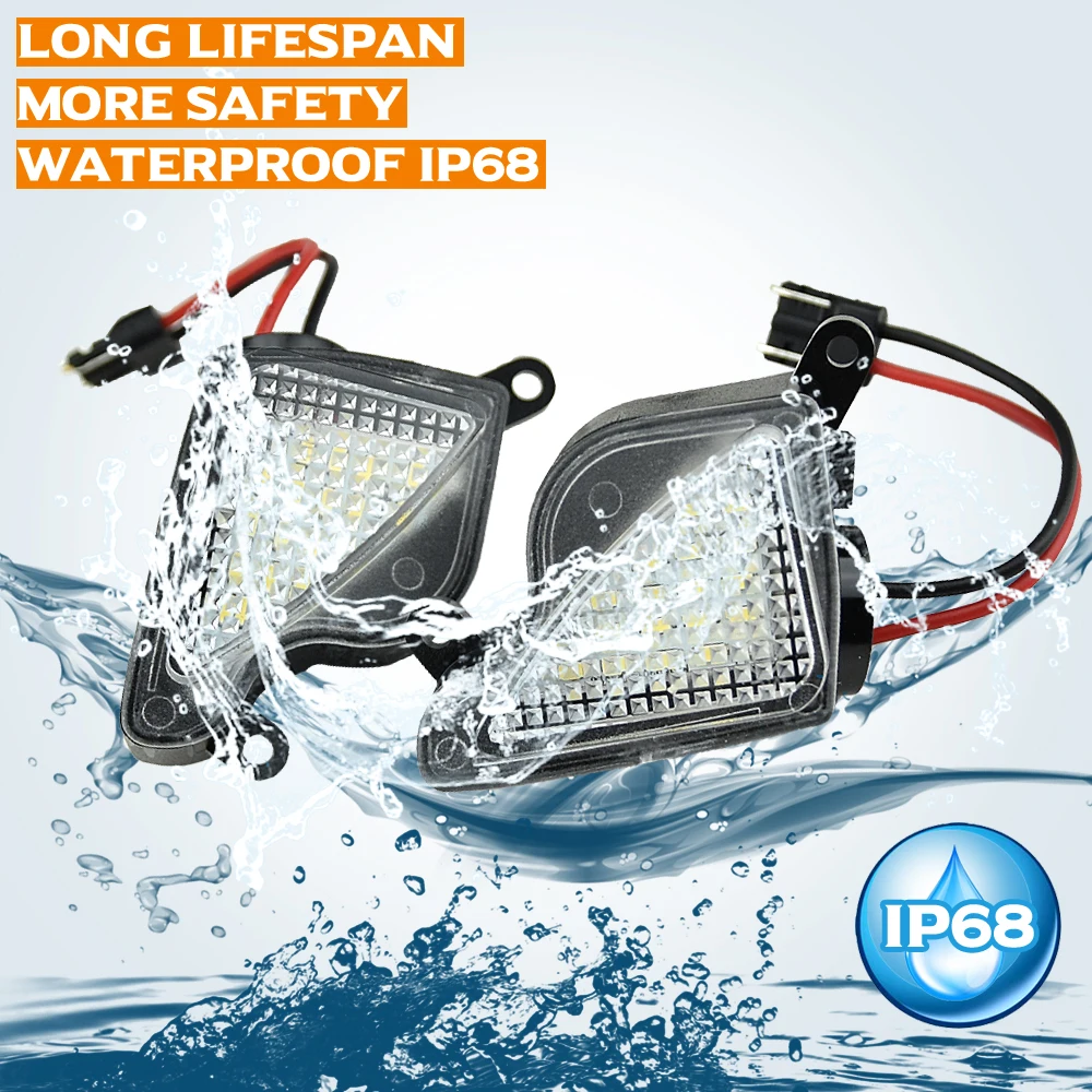 2x Error Free Led Under Side Mirror Puddle Light Kit For Skoda Octavia 3 5E 2 1Z Superb 3 B8 2 B6 Scout OEM: 3T0945292/2B - view 6