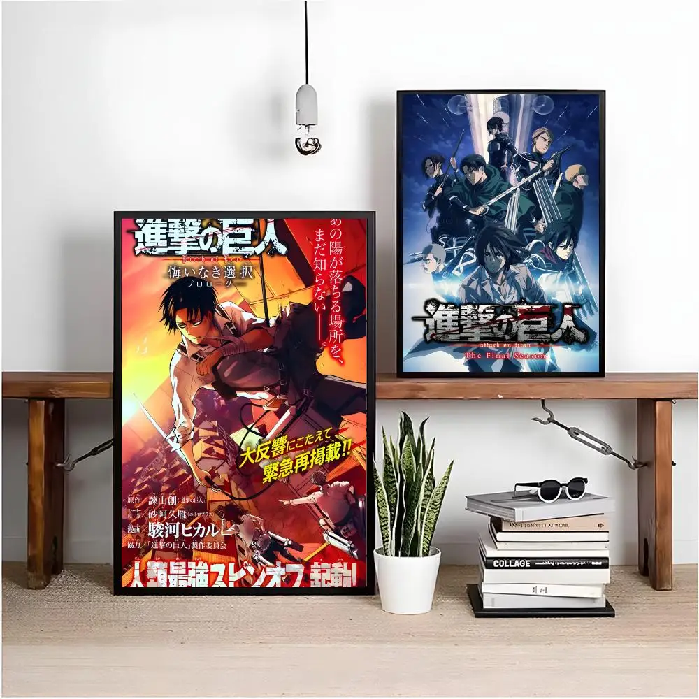 L-Levi A-Ackerman Poster Matte Peel And Stick Self Adhesive PVC Removable Waterproof Frameless Bedroom Living Room