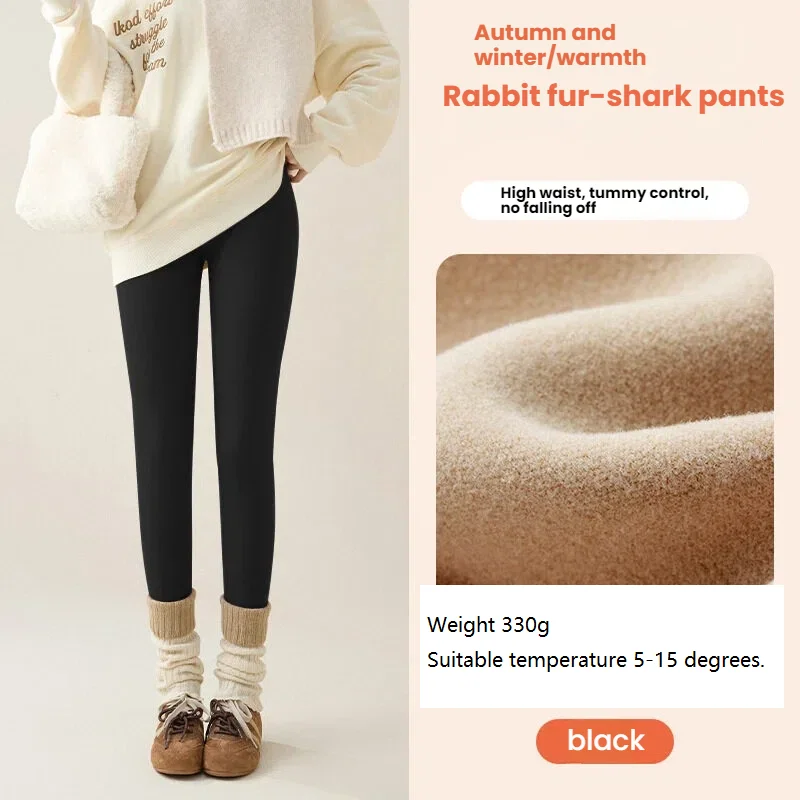 جديد الشتاء الحراري صوف مبطن طماق المرأة ملابس خارجية سميكة أفخم السراويل الطقس البارد بناطيل تدفئة ملابس امرأة