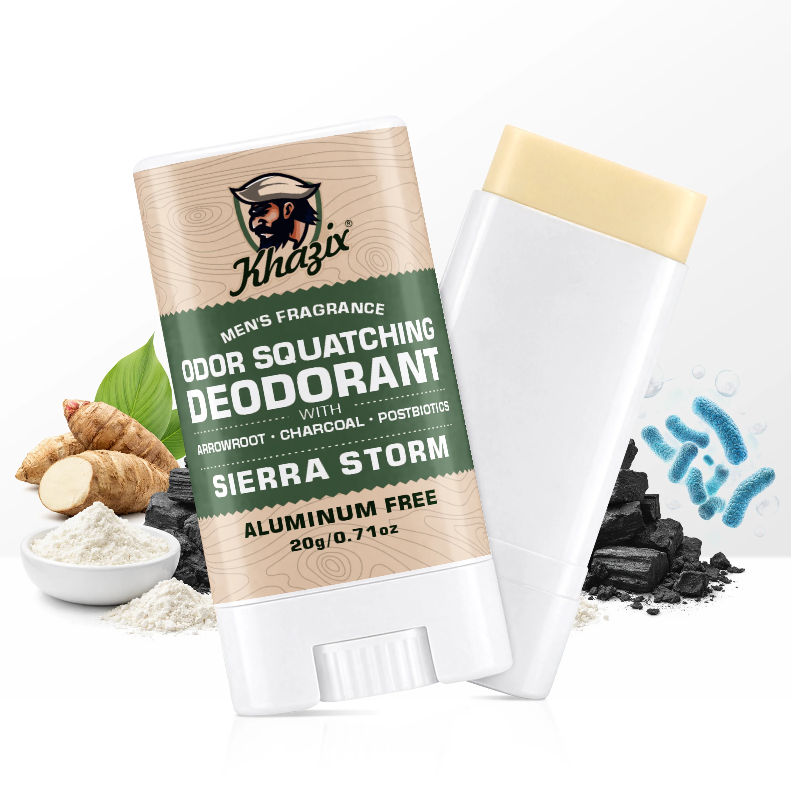 Deodorant stick - Free of aluminium components. Keeps fresh for 48 hours. Convenient to carry around. Creates a refreshing and c