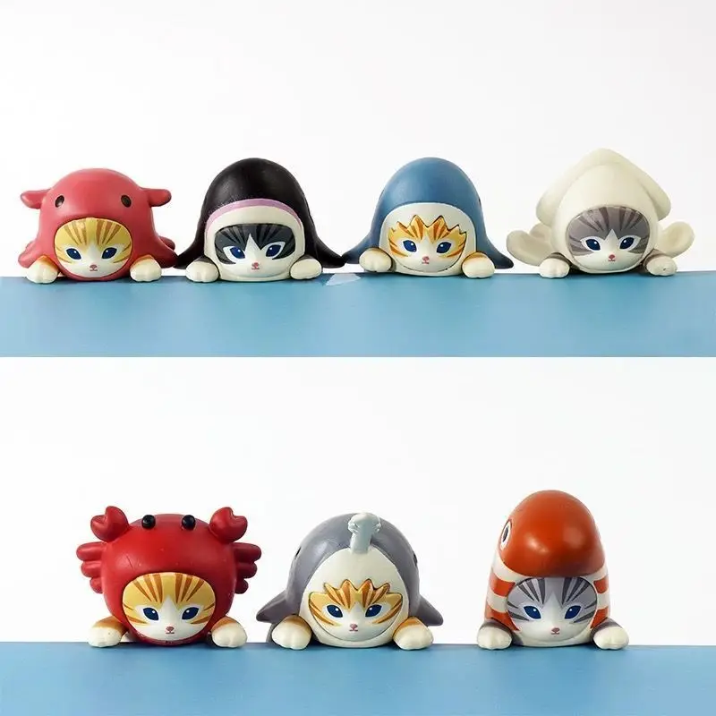 

2025 Sonny Angel & Mofusand Blind Box Hippers Mini Figure Shark Cat Action Figure Toys For Fans Children Christmas Friends Gifts