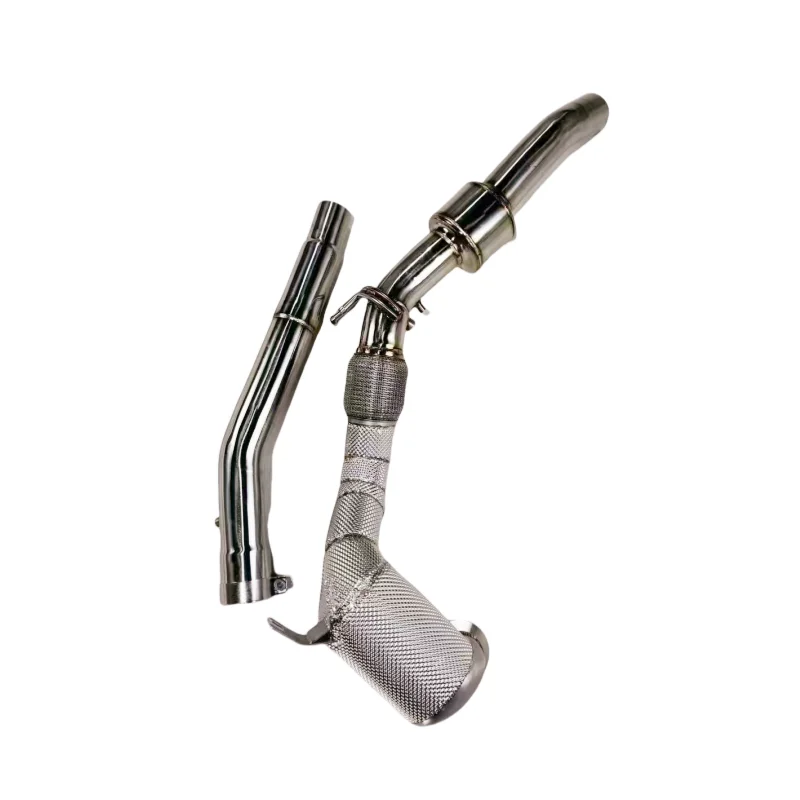 Stainless steel exhaust downpipe with insulation layer suitable for Skoda Kodiaq 2.0T 2017-2023 exhaust system