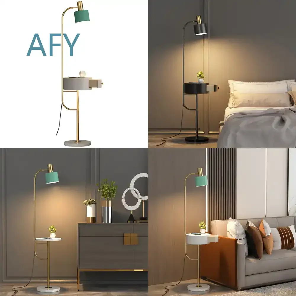 Postmodern Simple Coffee Table for Living Room Bedroom Bedside with Drawer Vertical Desk Light Luxury Sofa for Modern Home