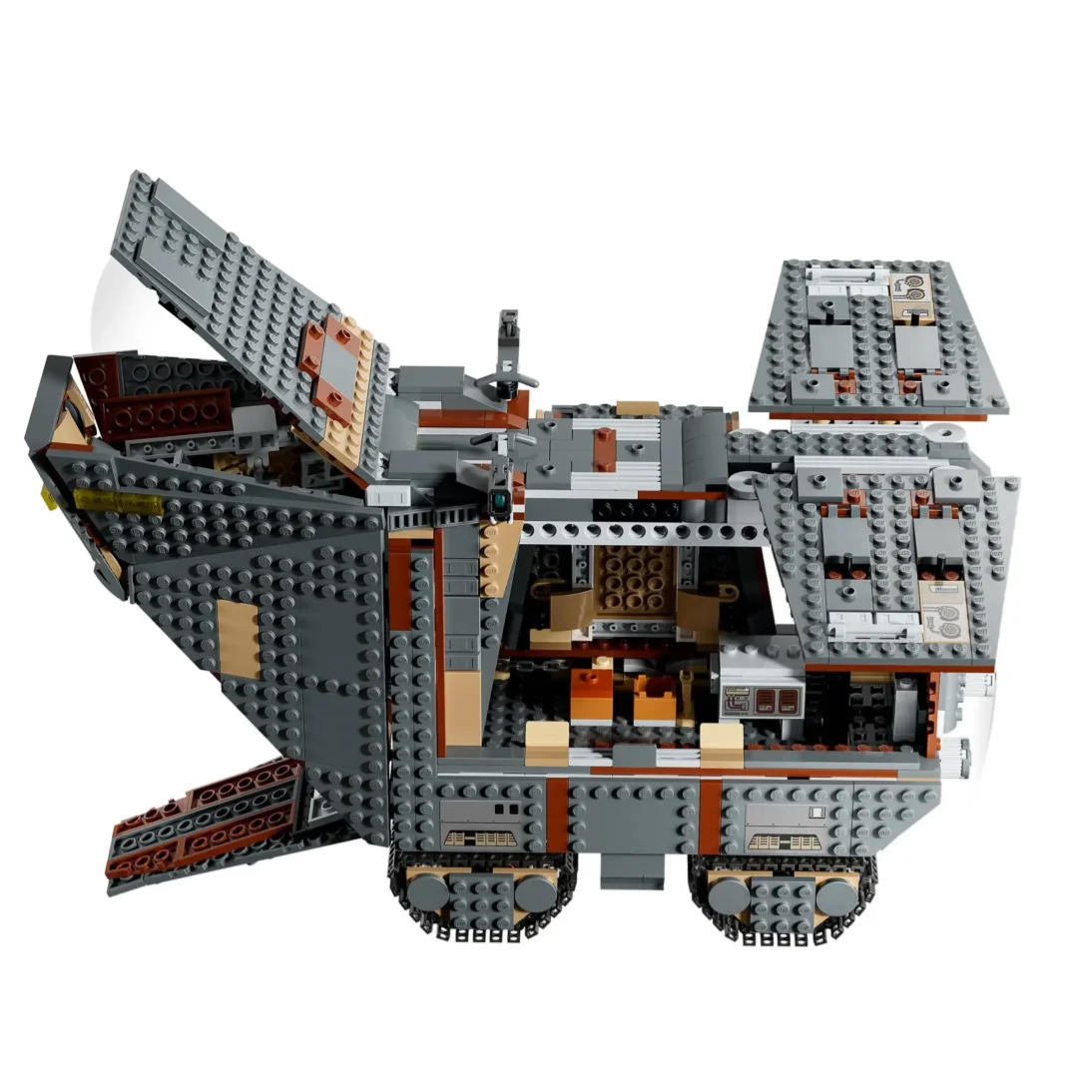 1683pcs Star Interstellar Exotic Desert Heavy Duty Tracked Transporter, Desert Beast Bricks Display Set Toys For Ornament Gift - view 4