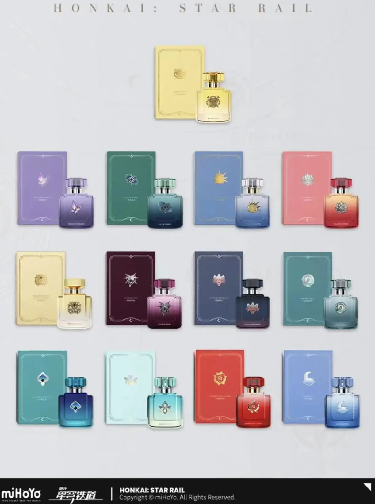 

In stock Honkai: Star Rail Perfume with Collection Card Argenti Aventurine‌ Firefly Jingliu miHoYo Official Goods