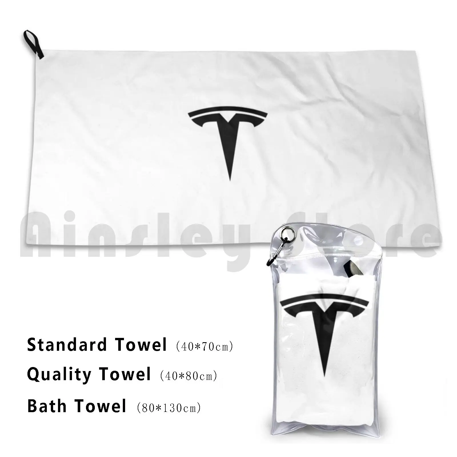 Black Tesla Logo Only Bath Towel Beach Cushion Tesla Tesla Logo Only T Tesla Tesla T Only T Only No Text Tesla