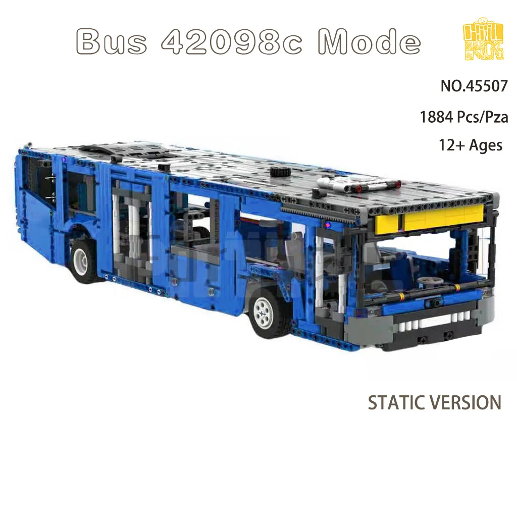 Moc-45507 Bus 42098c Mode Model With PDF Drawings Building Blocks Bricks Kids Educational DIY Toys Birthday Christmas Gifts