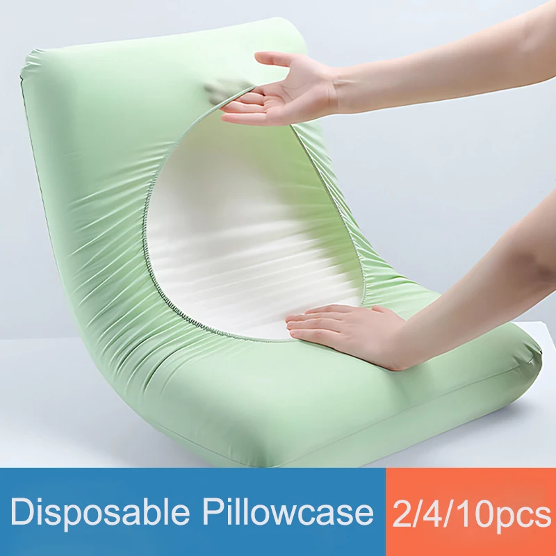 

Disposable Pillowcase Set, Dirt-Proof & Breathable, Universal Fit for Hotel, Beauty Salon, Travel - No Pillow Core Included