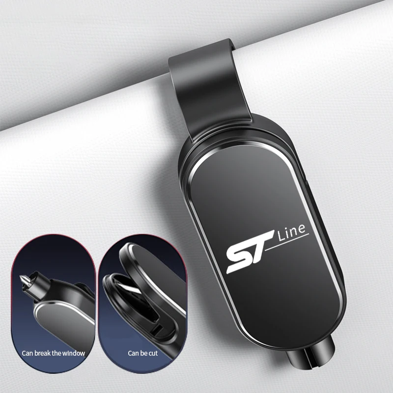 

Автомобильный молоток безопасности, аварийный стеклобой, резак ремней безопасности для Ford ST Line Focus Fiesta Shelby Edge Mondeo Explorer Transit MK2