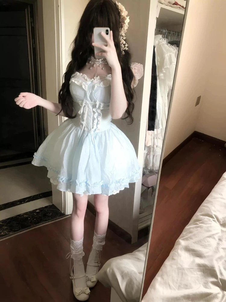 short dresses korean Homecoming Dresses, Korean Style Slim Graduation Party Short Dress