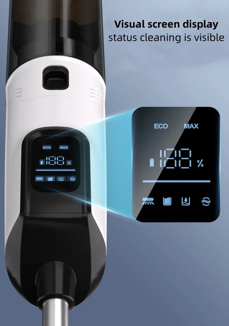 2025 تصميم جديد 5 في 1 مكنسة كهربائية محمولة باليد لغسل الأرضيات والرطبة والجافة