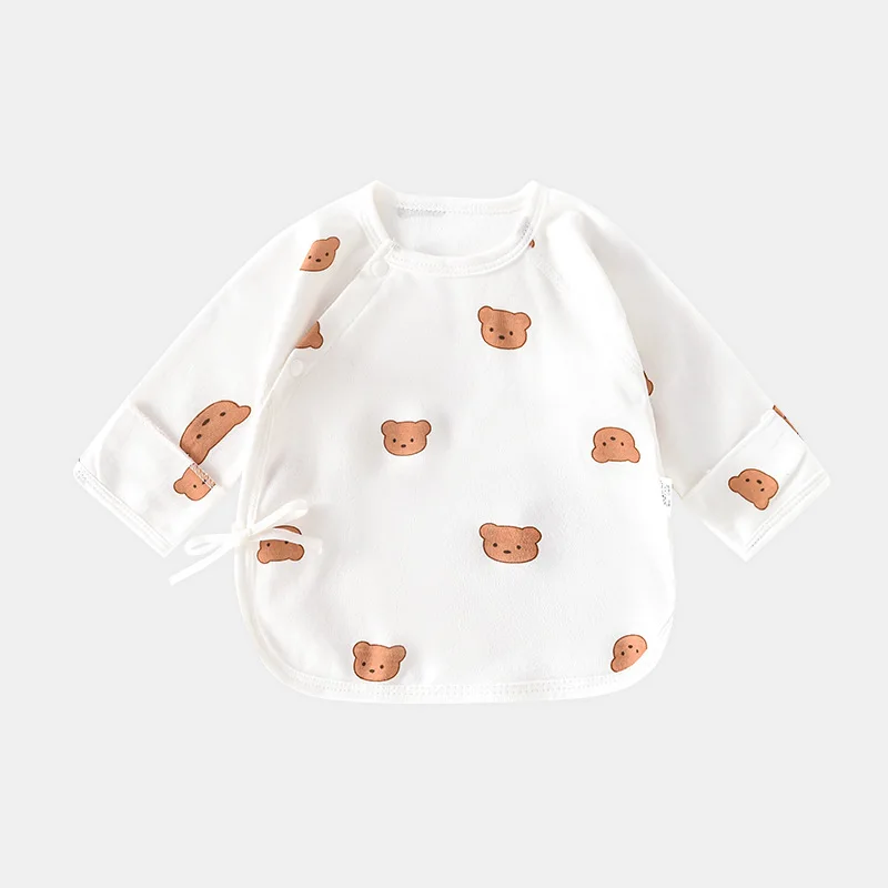 

Somenie Newborn Boneless Half Back Clothes 100% Cotton Boys Girls Summer and Autumn Baby Jacket Infant Top Clothing