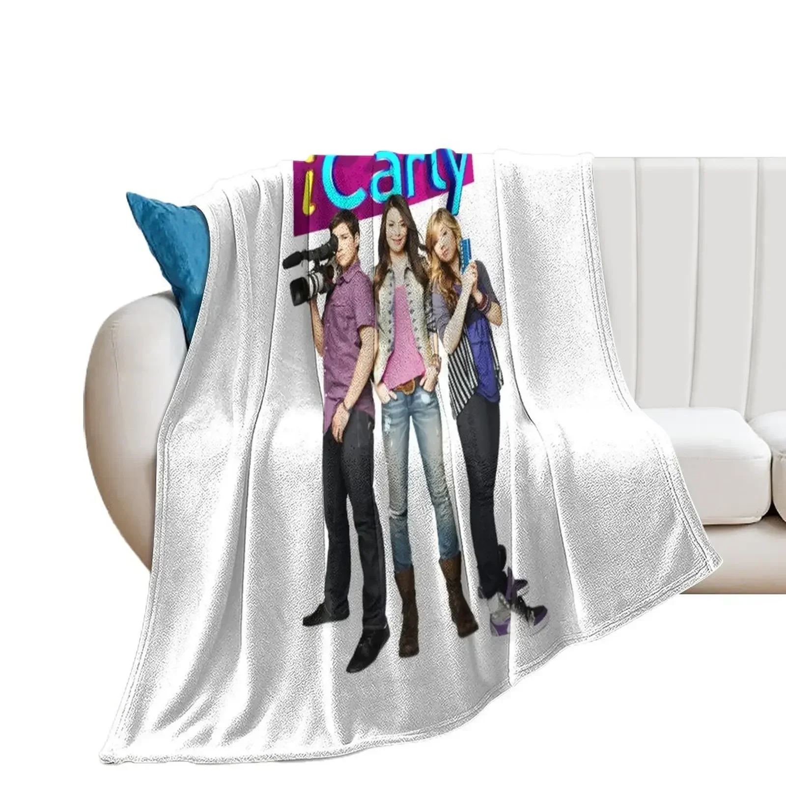 iCarly Throw Blanket Flannels Luxury Designer bed plaid Beautifuls Blankets