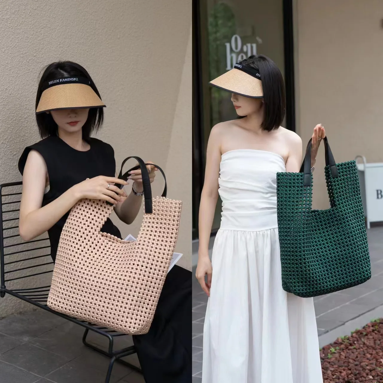 New Hand-Woven Oxford Cloth Women\'S Shoulder Bag with Large Capacity Tote Bag Fashionable Mother Bag Popular Hot Selling