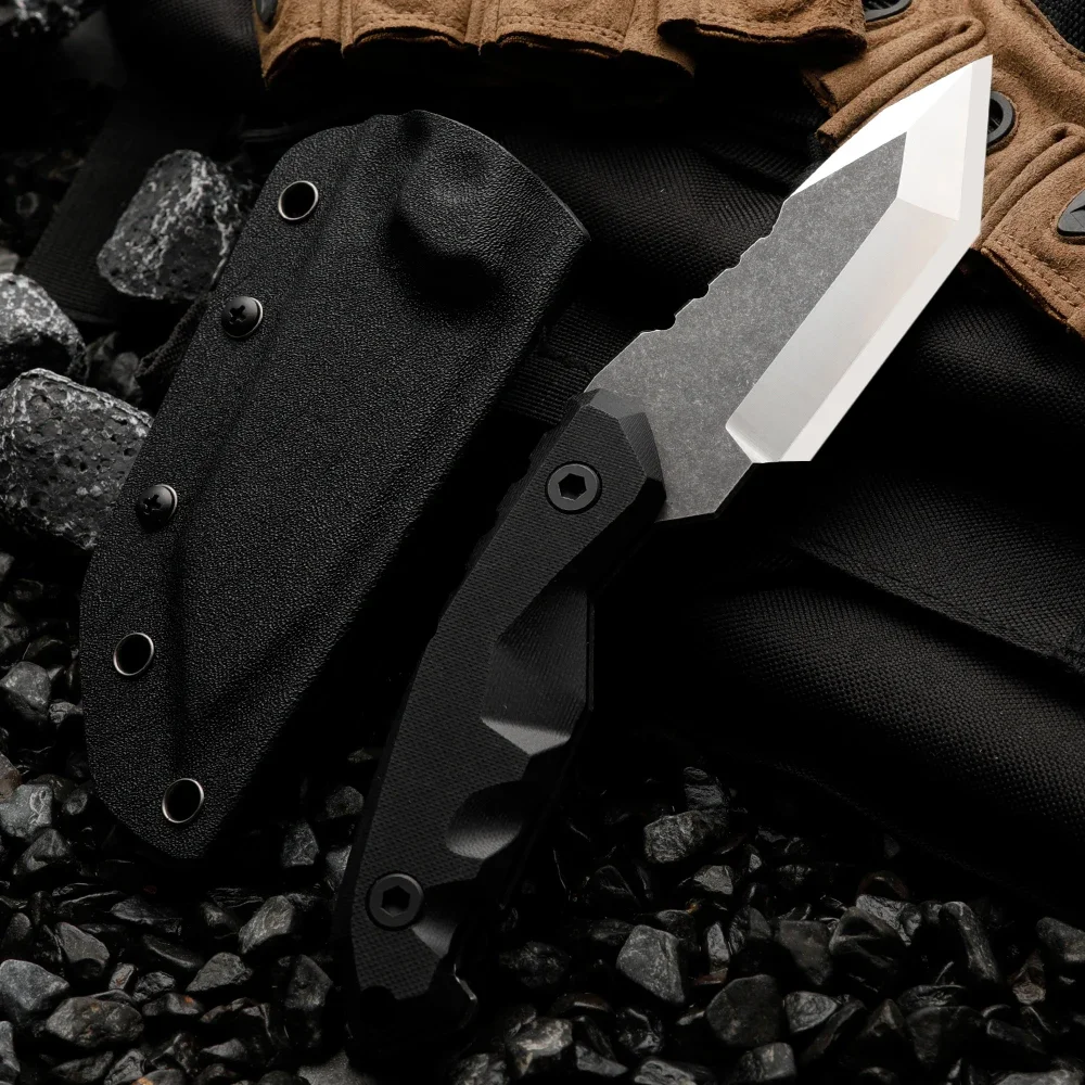 High quality multifunctional fixed blade - outdoor camping, rescue, and emergency survival knife, men's gift