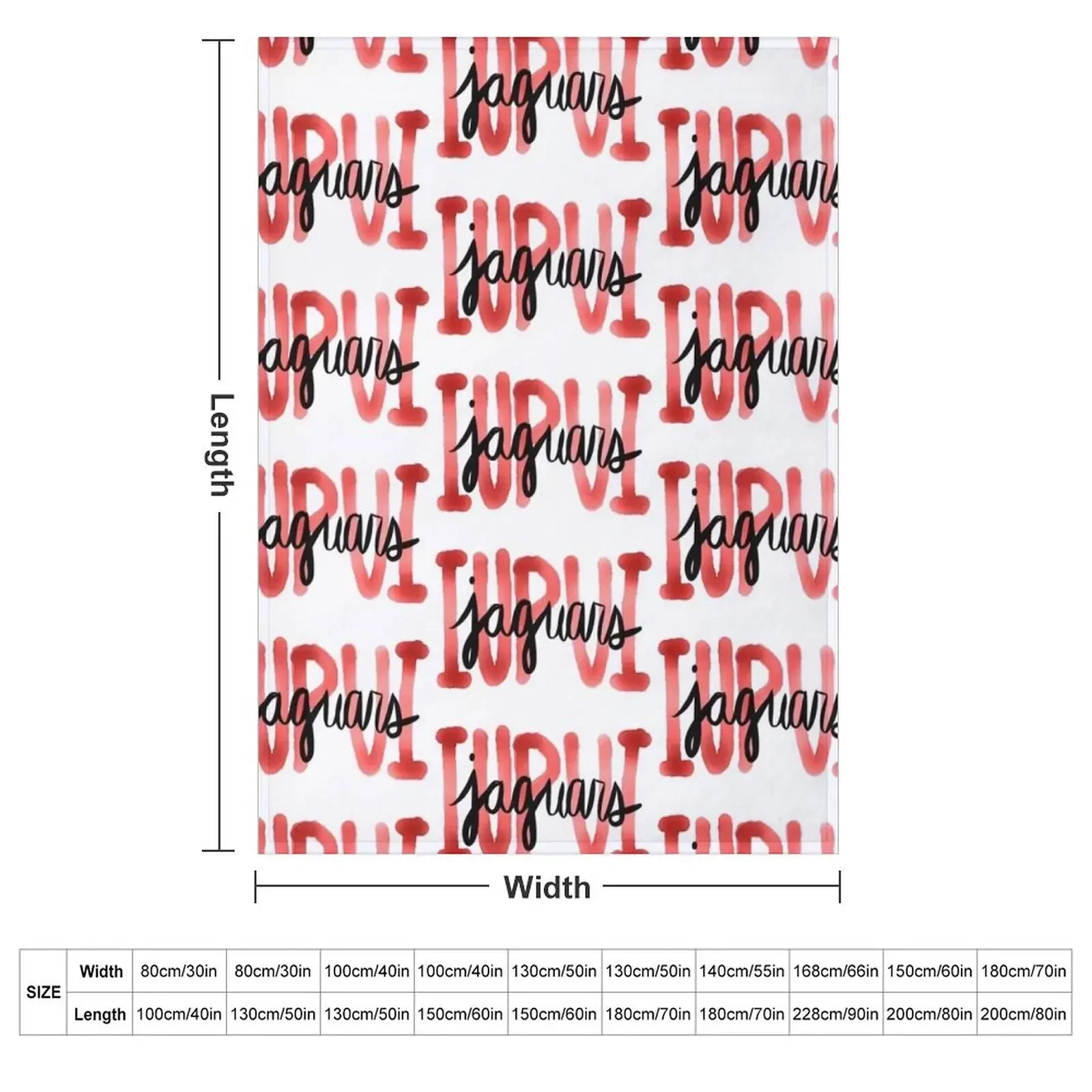 IUPUI Jaguars Throw Blanket Soft Plaid bed plaid Hairy Summer Beddings Blankets