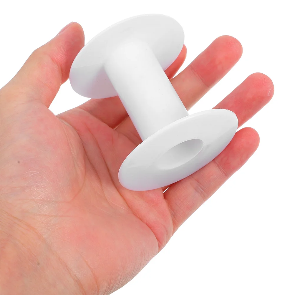 5 قطعة بكرات الأسلاك البلاستيكية I-شكل تصميم لخيوط الحبل تخزين الغزل قابل للتعديل التوتر سلسلة لفة بكرة الحرف الشريط مكبات