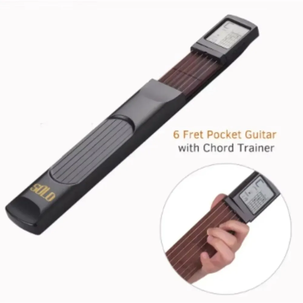 with Screen Guitar Chord Practice Tool Rotatable 6 Frets Guitar Chord Trainer Lightweight Guitar Training Tool