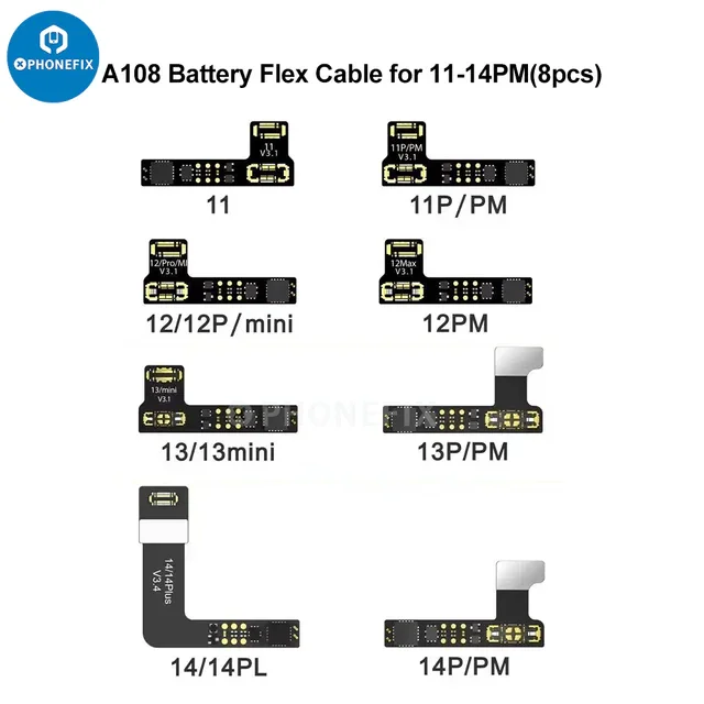 AY A108 Face ID Dot Matrix Projector Read Write Repair Flex Cable No Welding External Battery FPC For iPhone X-14 Pro Max Repair