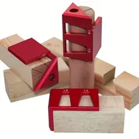 45/90 Degree Center Finder Woodworking Square Dovetail Jig - Aluminum Alloy Center Scribe Ruler , Multifunctional Marking Gauge