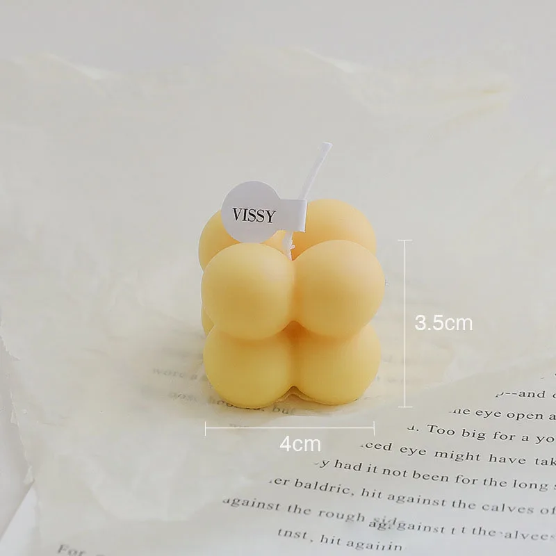 Small Bubble Cube Scented Candle Souvenir Creative Home Furnishings Decoration Aromatherapy Candles