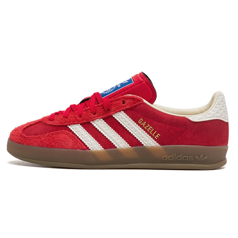 Adidas Men's and Women's Shoes Trefoil Gazelle Indoor Sports Casual Shoes Retro Low-Top Lightweight Sneakers If1808