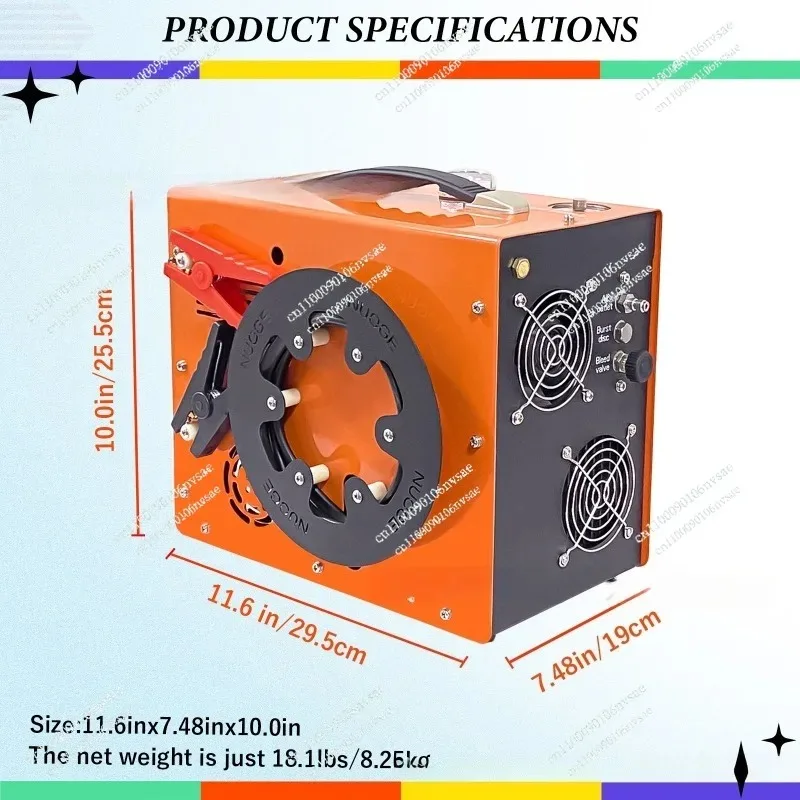 Water-air-cooled automatic shutdown Electric high-pressure inflator 30mpa High-pressure air pump 30mpa Built-in transformer