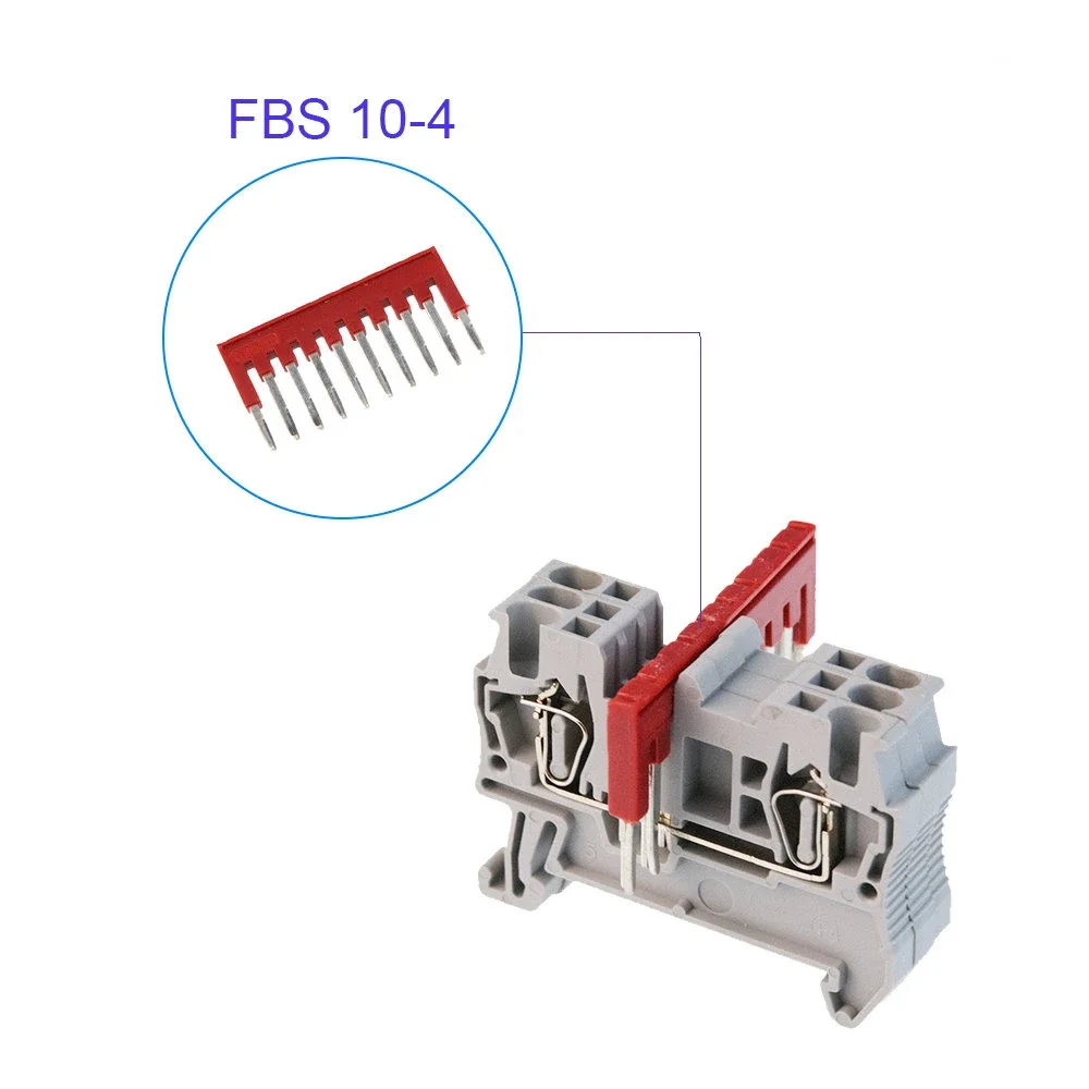 Jumper Bridge FBS10-4 Plug In Bridge For ST-1.5 DIN Rail Terminal Blocks Accessories