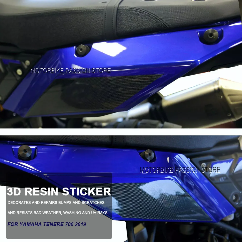 For Yamaha Tenere 700 2019 Motorcycle Handlebar Protection Sticker Kit Waterproof Scratch Resistant Protective 3D Resin Adhesive
